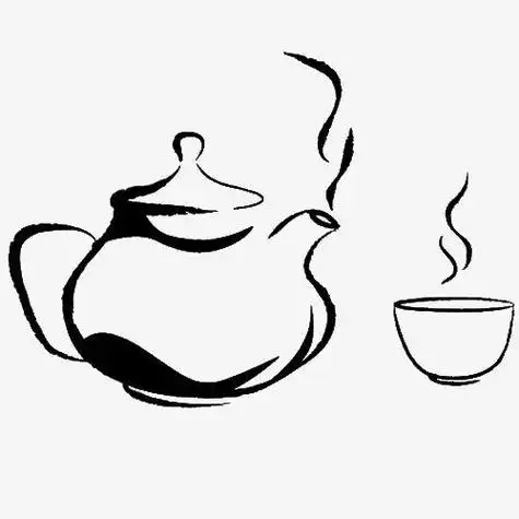 茶的简笔画带颜色的