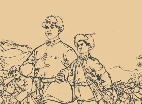 抗日战争人物简笔画