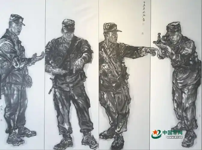军校学员画笔下的军人血性十足组图88
