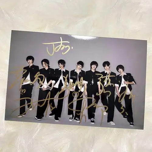 象蚁 冠德斯时代少年团签名照马嘉祺丁程鑫宋亚轩刘耀文签名照周边