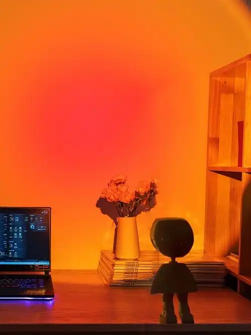 台式夕阳灯日落灯摄影日落灯多色网红夕阳落日灯日不落灯投影壁灯