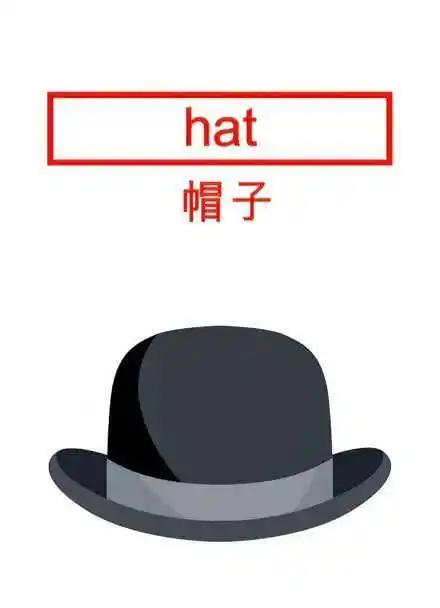 新概念英语第一册-第14课单词讲解-6-hat-grey and black