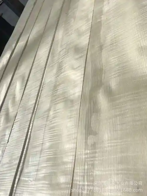 美国白枫影木饰面板 枫影强影排骨影集成墙板 染色枫影自然拼板