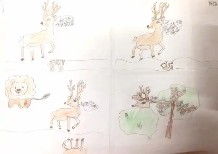 中南二小三(1)班作品《我来画寓言故事》