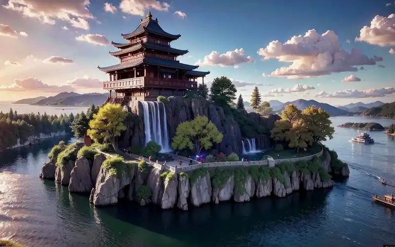 年少不知修仙好 错把物欲当成宝 ai绘制的神仙洞府 你喜欢哪一款呢