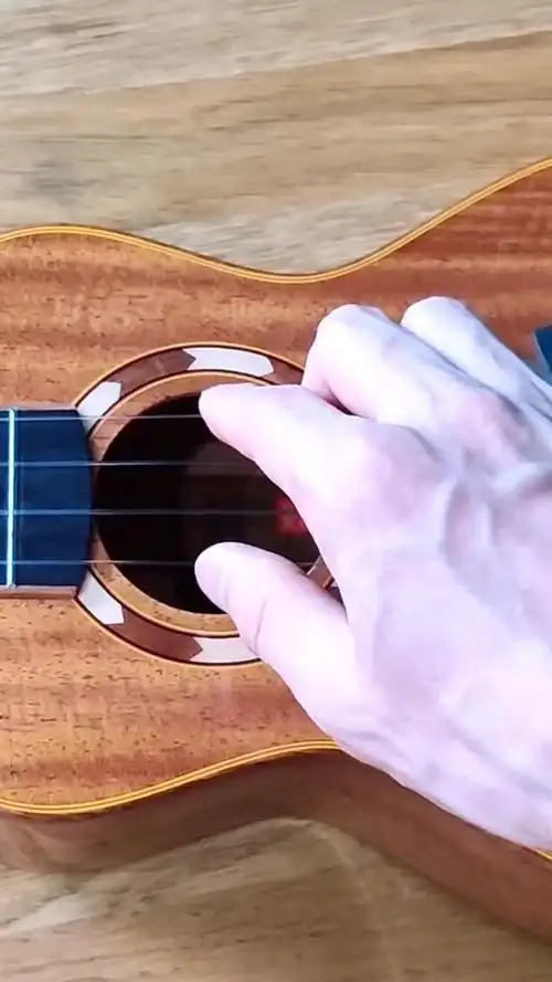 尤克里里#晴天,右手指法在这里了