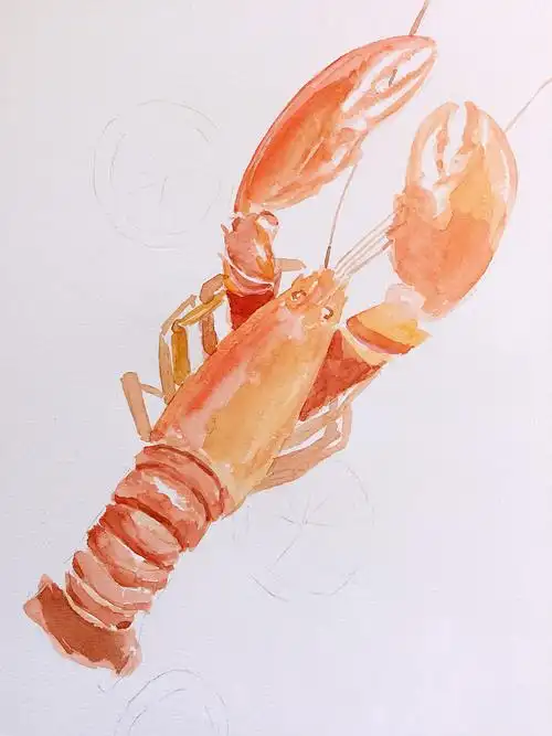 龙虾|纯艺术|绘画|cuixiaoyu8 - 原创作品 - 站酷 (zcool)
