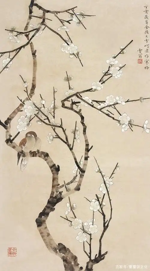 陈之佛工笔花鸟画造诣高深,为中国画创作提供了经典的范本与启示