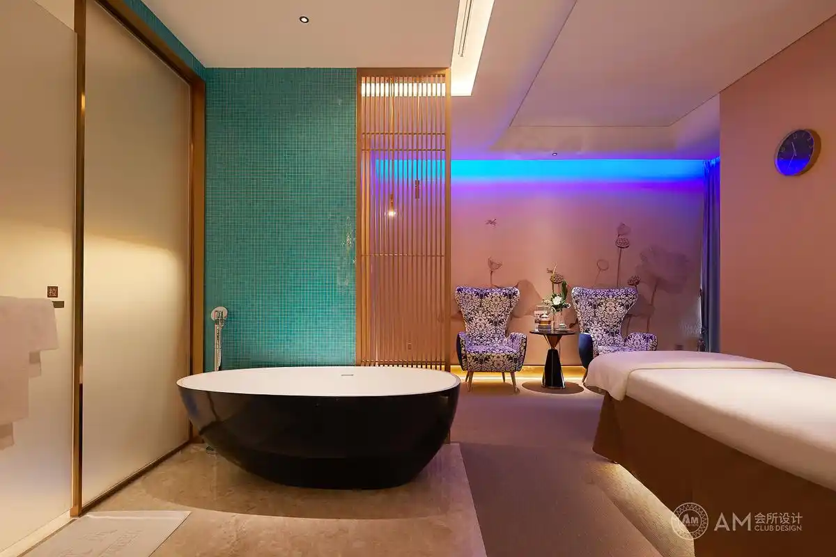 am设计|西安w酒店四季花城spa会所设计