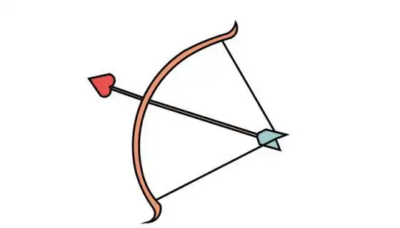 弓箭简笔画