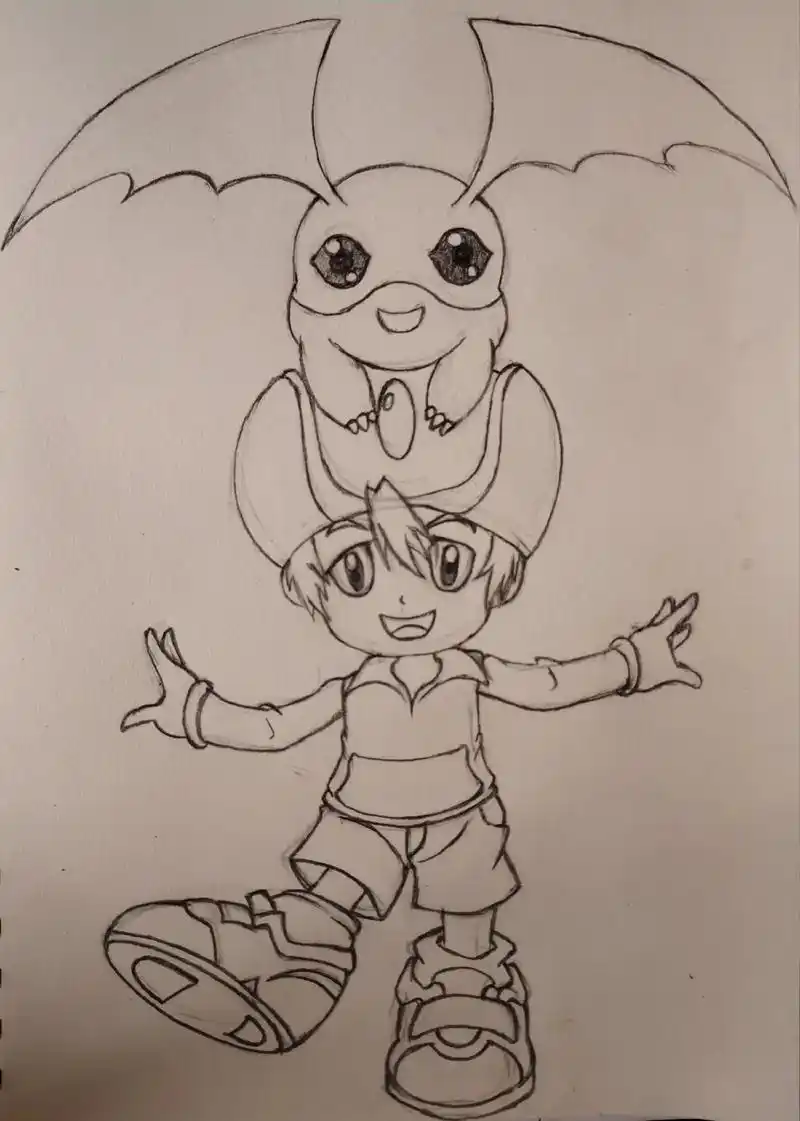 动漫绘画#数码宝贝.阿武#巴达兽