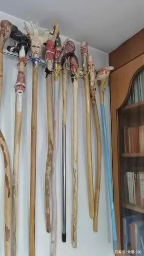 七旬老人10年雕刻70多件拐杖:每一根树根都有一个故事