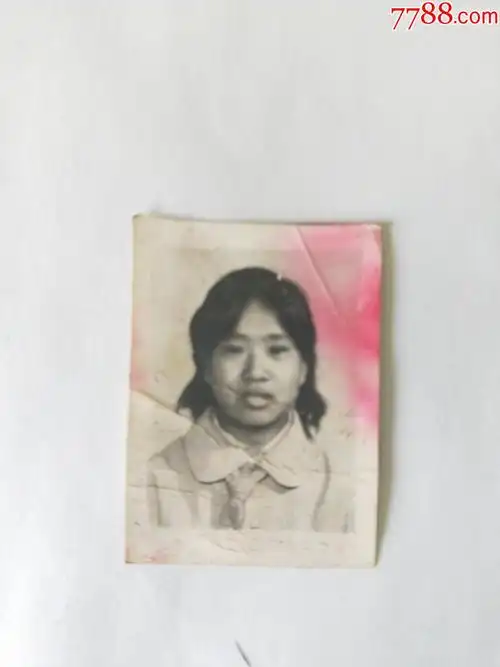 老照片黑白相片1寸照