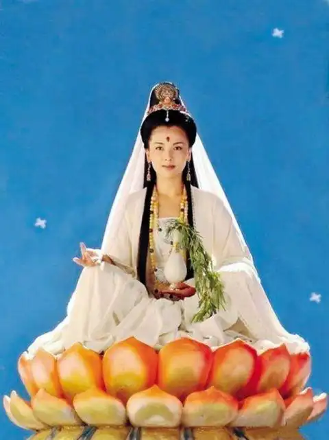 真人刘涛观音菩萨图片