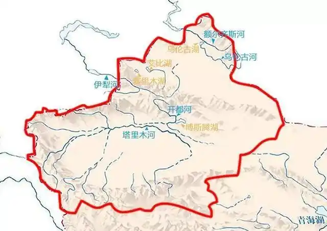 新疆河流分布图