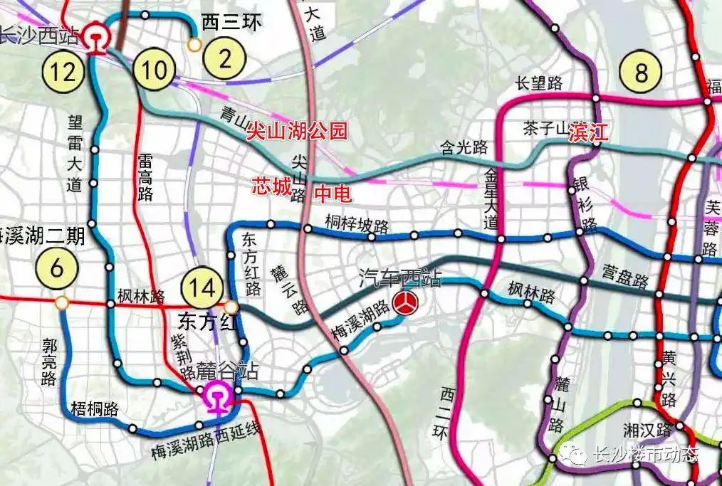 长沙地铁10号线走向出炉!将串联多个区域,经过你家附近吗?