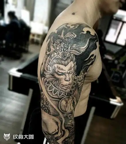 孙悟空花臂纹身图案大全 - 纹身大咖