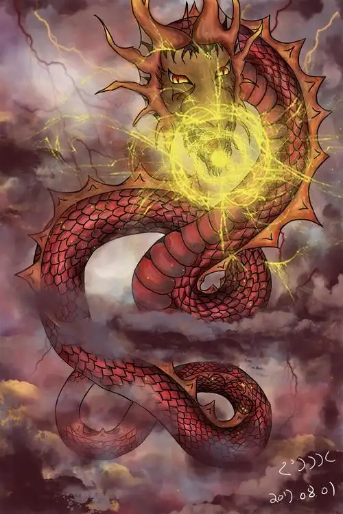 烛龙|插画|创作习作|公子颖 - 原创作品 - 站酷 (zcool)