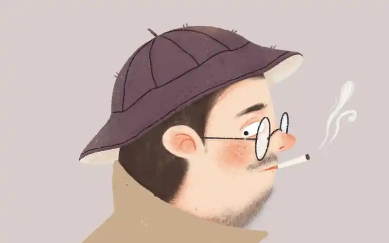 甜筒插画示范—中年男子(上)