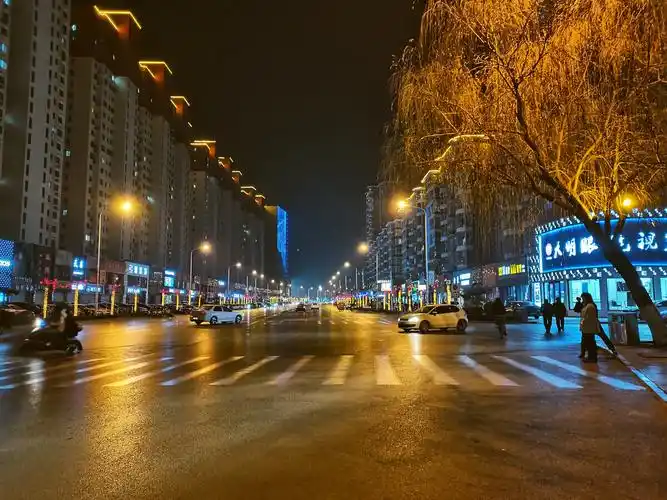 街道,灯光,夜景,新年!