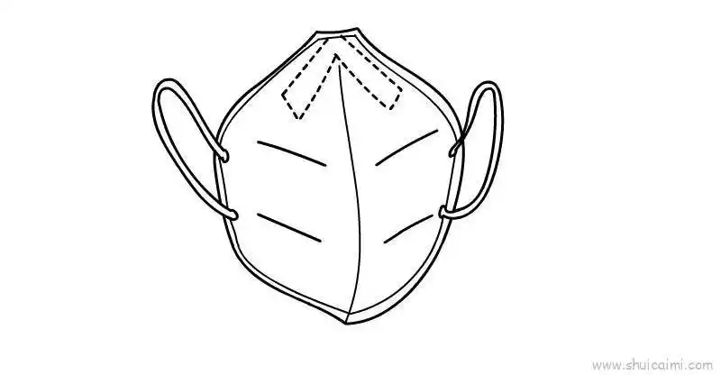 n95口罩儿童画怎么画 n95口罩简笔画简单