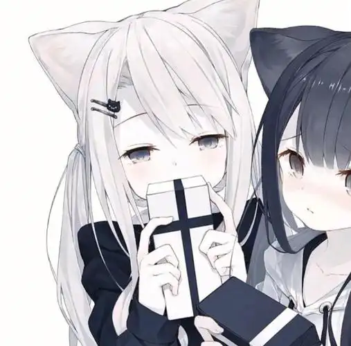 闺蜜情侣动漫头像#情侣头像