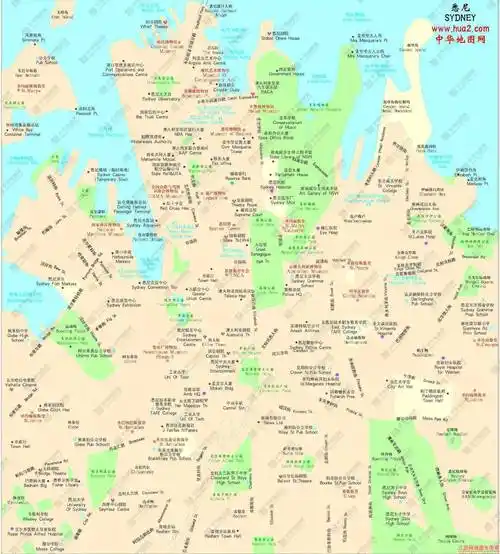 最新悉尼地图中文版