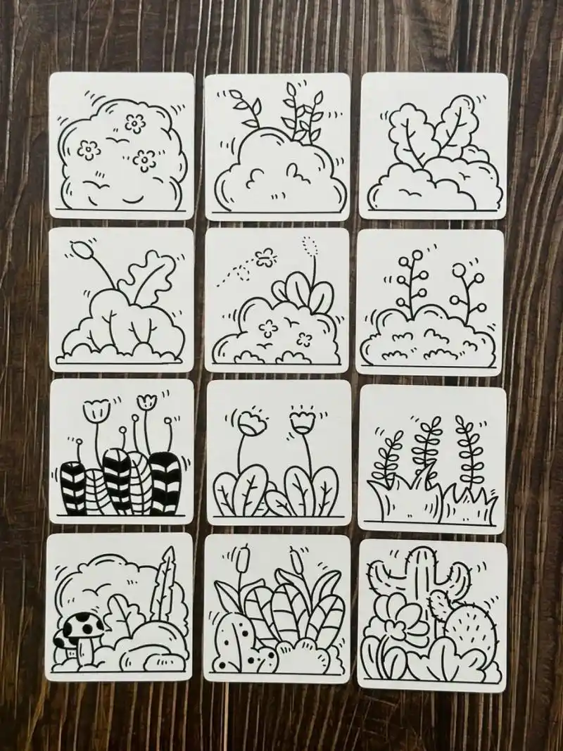 植物草丛简笔画,实用画法敲简单 #画画的日常# #笔记灵感# #可爱简笔