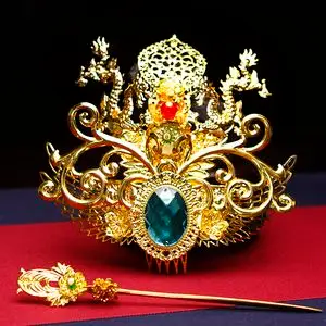 同款货源走天涯998淘宝古装头饰头冠发饰束发古风发冠皇后贵妃