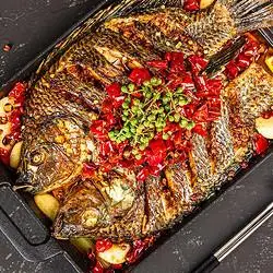 guolian国联麻辣风味烤鱼烤罗非鱼福寿鱼烧烤宵夜必备500g盒