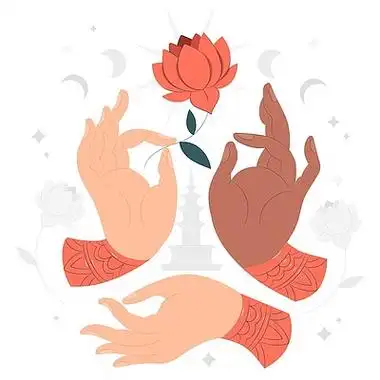 佛手概念图手势手掌