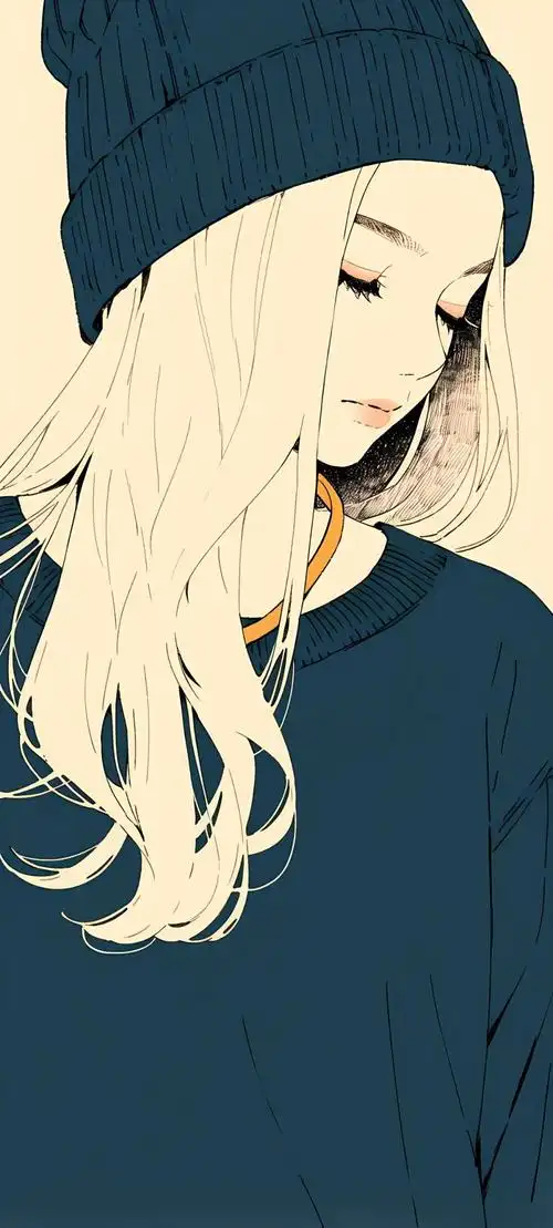 手机壁纸简约干净ins风人物头像壁纸高清原图