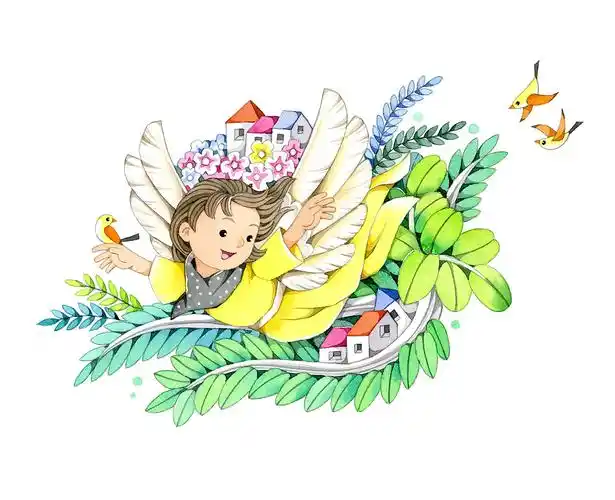 手绘一套幼儿园课程封面