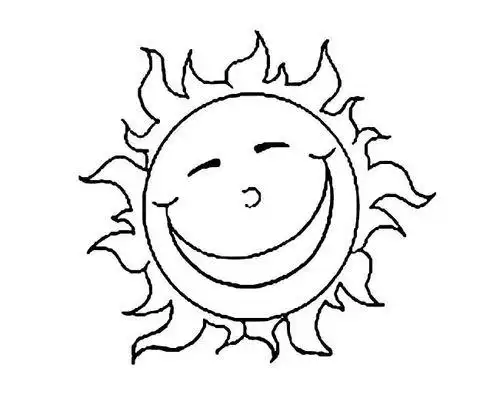 简笔画  太阳简笔画 卡通笑脸太阳简笔画图片内容包含相关风景简