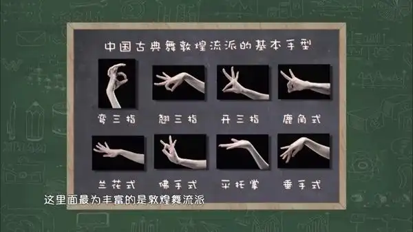 敦煌流派8个单手势