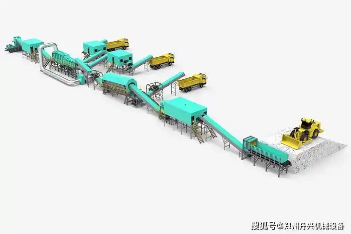 生活垃圾分拣设备垃圾筛分生产线全套设备装修建筑垃圾分拣机