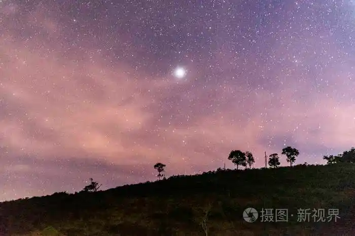 满天的星星和银河系中visconde德茂