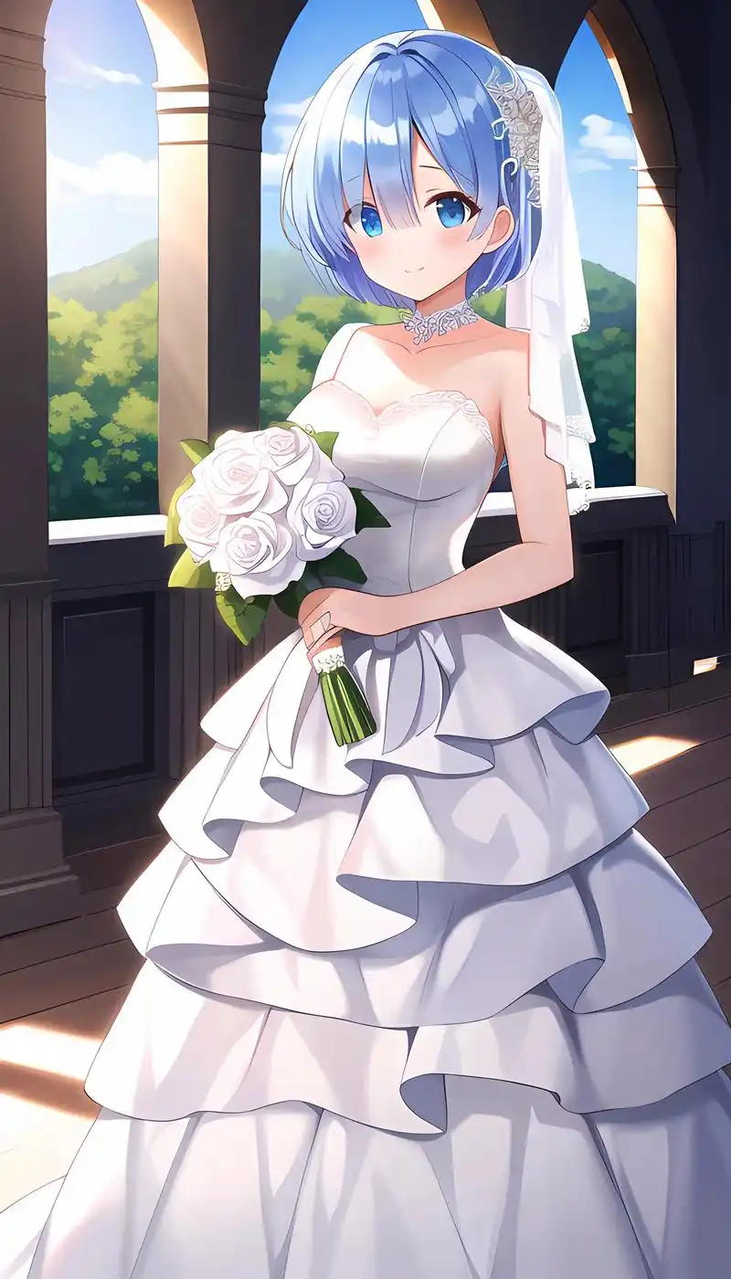 动漫女神蕾姆穿上婚纱有多漂亮你知道吗