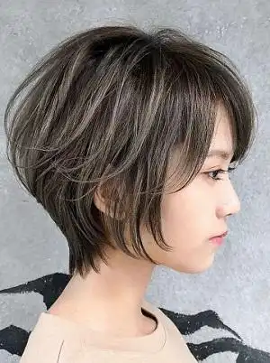 2022最火波波头发型图片精干清爽的短发发型