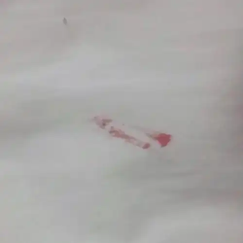 落红了 ,特意趁男朋友去卫生间洗澡拍的,开心.