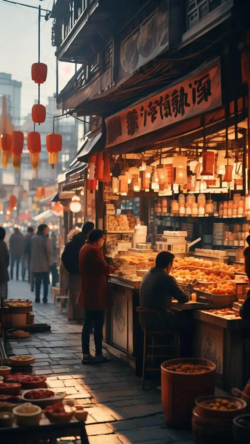 城市市场街景壁纸精选9515
