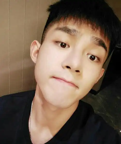 20岁小鲜肉示范两边剃光的黑色发型(3)