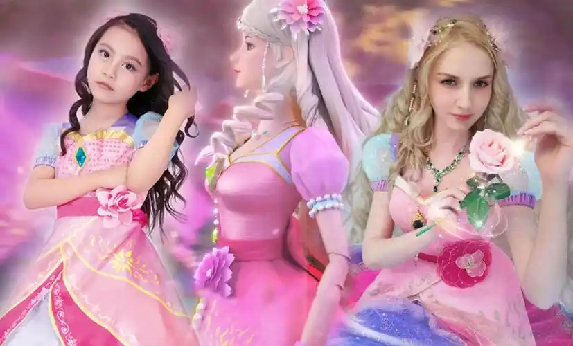 叶罗丽真人cosplay的较量王默和白光莹的刘海不是谁都能驾驭