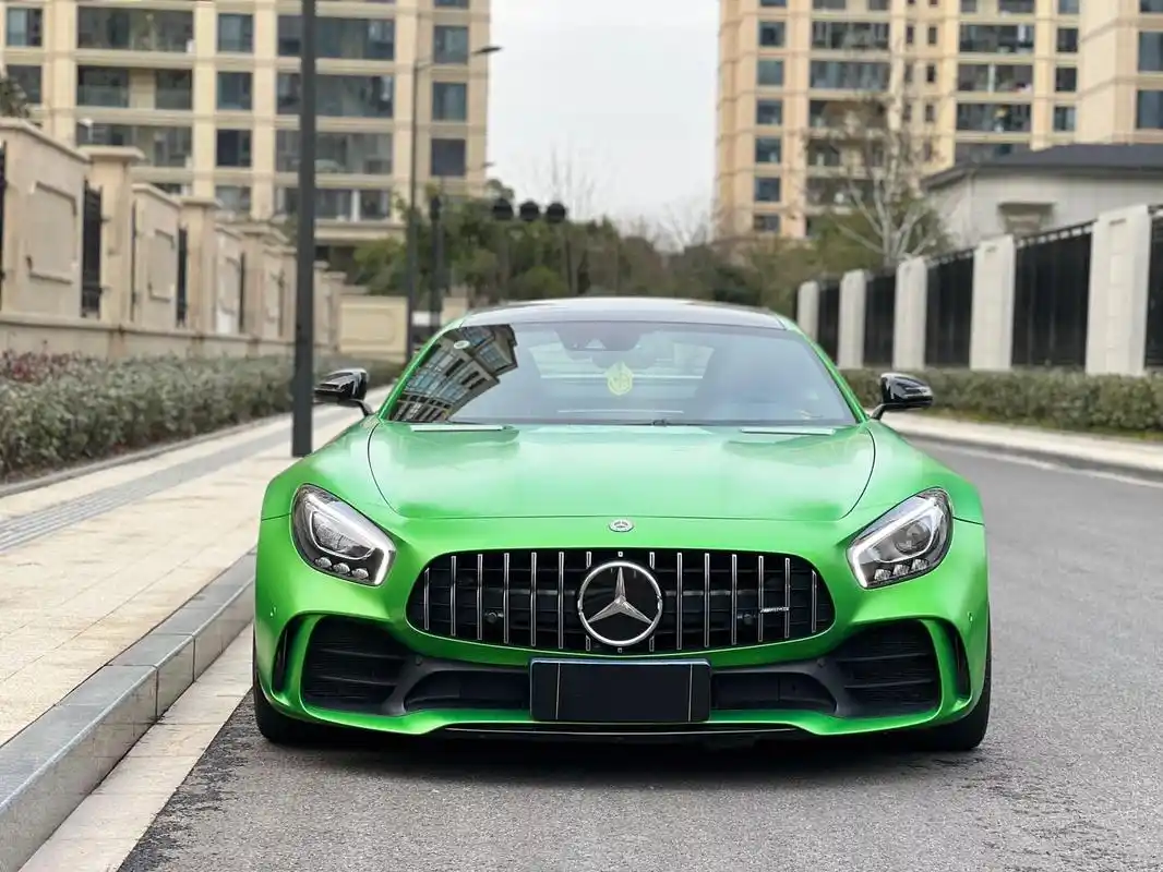 奔驰 amg gt r 绿魔绿,原版原漆,130多w9215 奔驰 amg gt r 绿魔