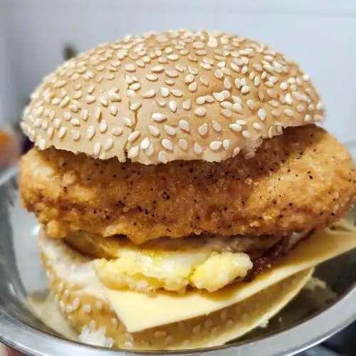 爆浆鸡排汉堡