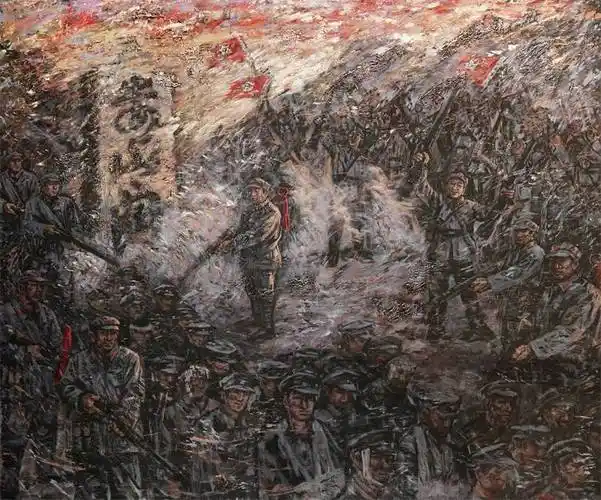 崔晓晓大型组画伟大的长征主题绘画创作感想