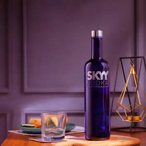 伏特加意大利进口蓝天750ml洋酒skyyvodka深蓝烈酒调酒伏特加