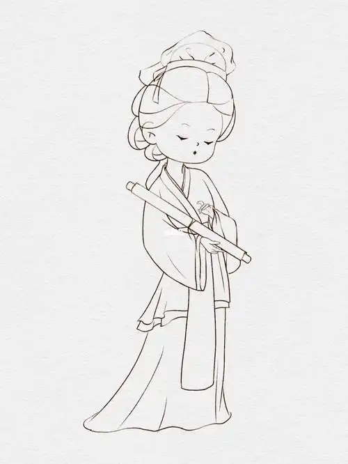 ipad水彩  #古风插画  #插画分享  #古风人物