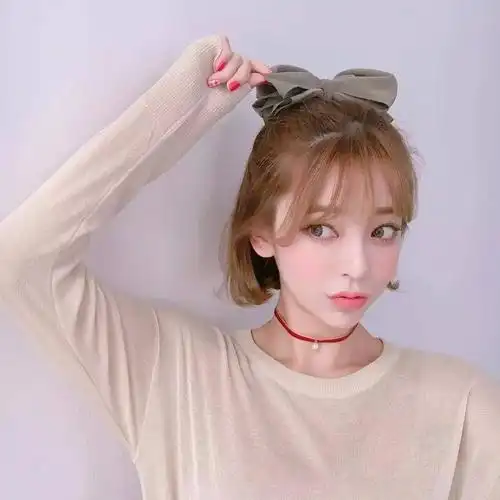 短发八字刘海让你做回清纯萌妹子