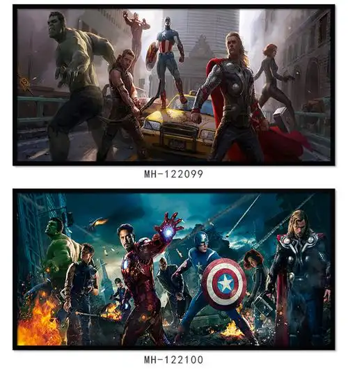 漫威全家福十周年合照电影海报装饰画复仇者联盟挂画生日礼物壁画 mh